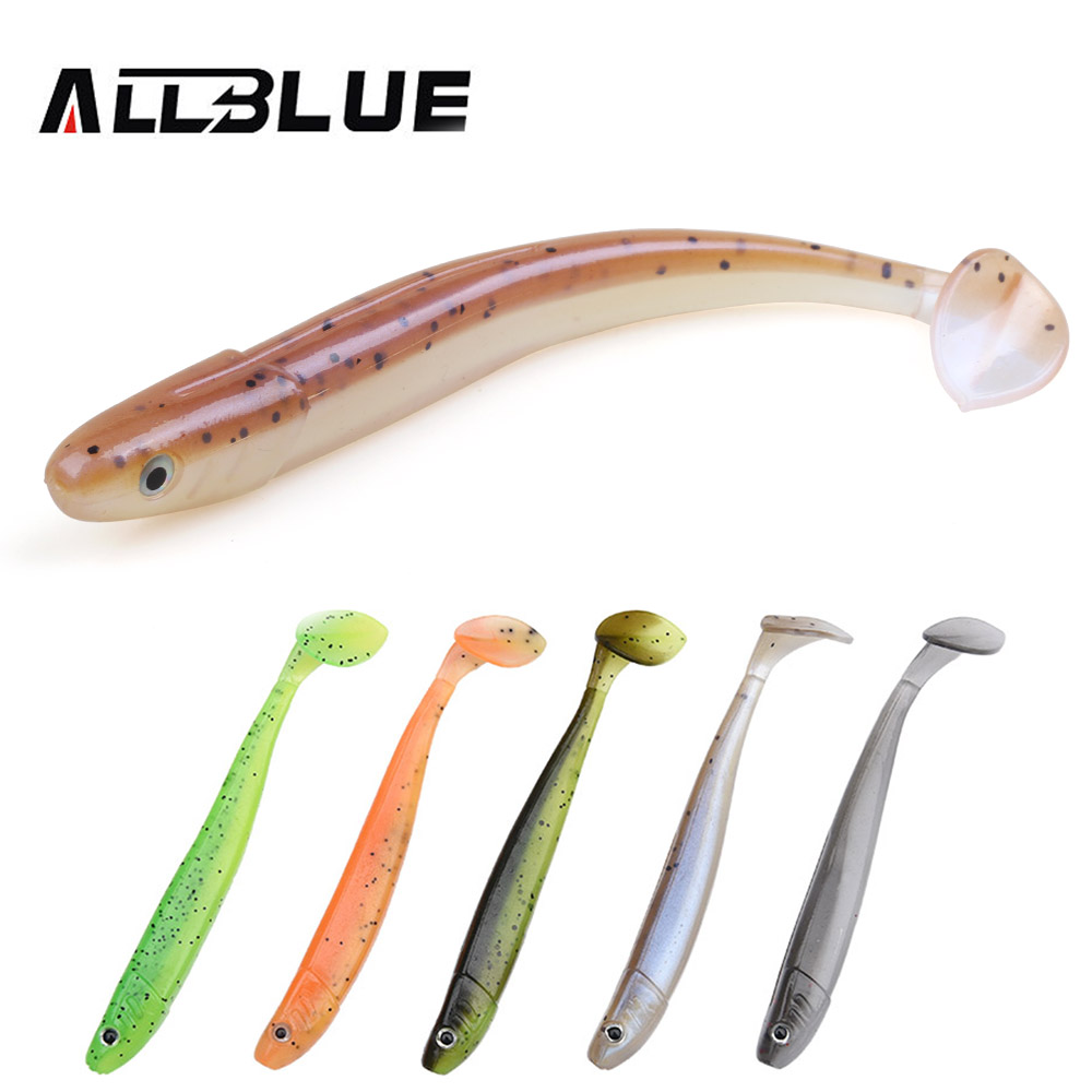Fishing Lure Soft Plastic - オールブルー ニュービビッドワーム ソフトルアー 人工釣り餌 ジグ スイムシャッド