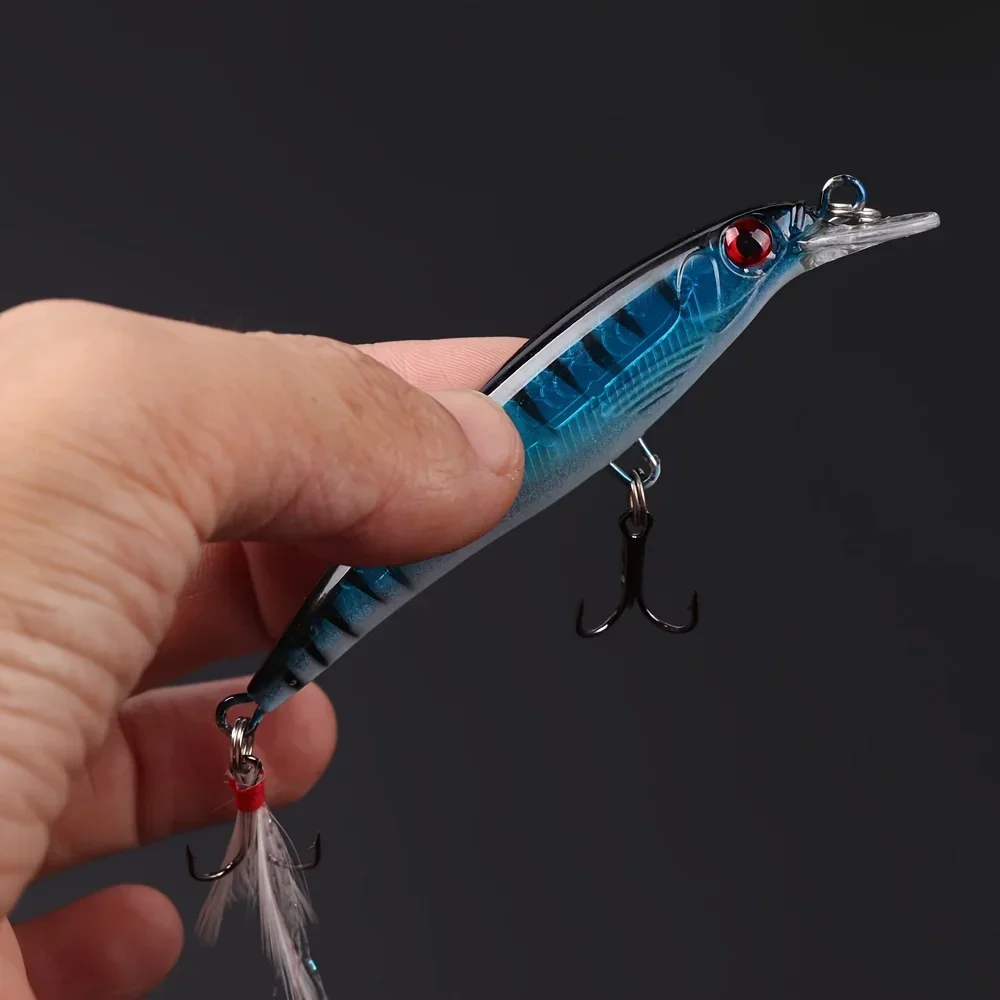 レーザー3Dアイズバイオニックミノー釣りルアー5個/箱 -  - Fishing Lure Accessories のレビューと価格