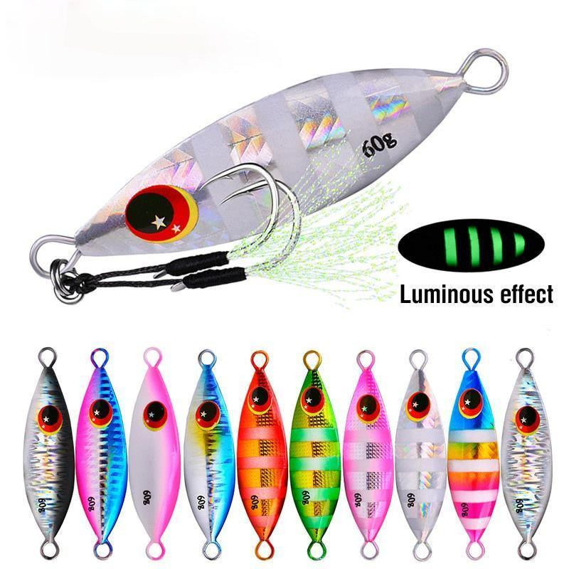 メタルジグスプーンルアー 10-60 グラム釣りハード人工バ - Fishing Lure Buzzbait のレビューと価格