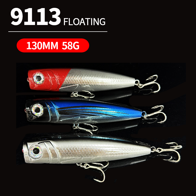 大きなポッパーフィッシングルアー、塩水トローリング、人工餌、 - Fishing Lure Jerkbait のレビューと価格
