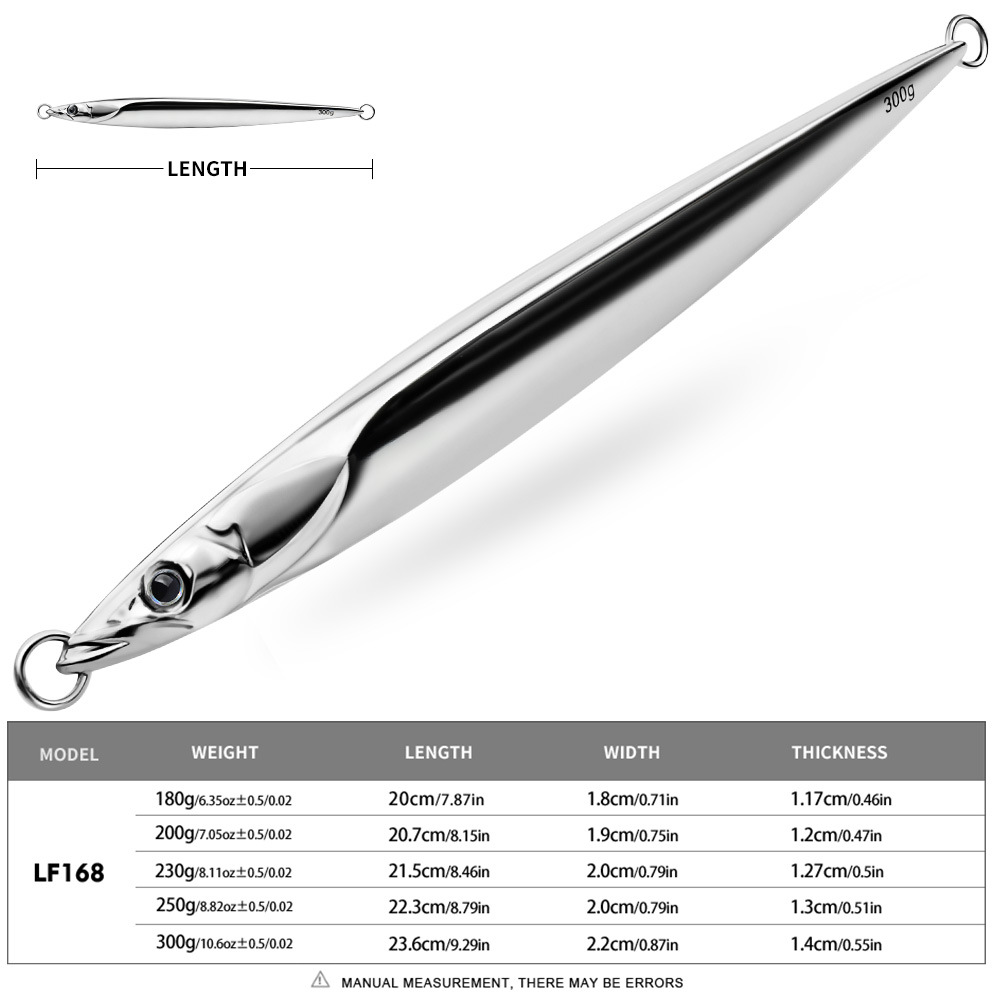 LHFSH 180g-300g メタルジギングルアー 釣り用 - Fishing Lure Spoon のレビューと価格