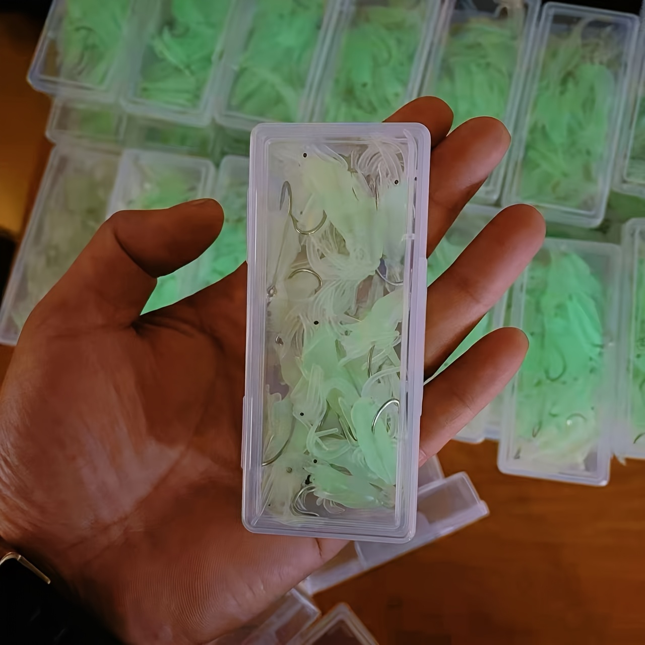 10個入り、発光するエビ型の釣り用ルアー。フック付きのソフト - Fishing Lure Soft Plastic のレビューと価格