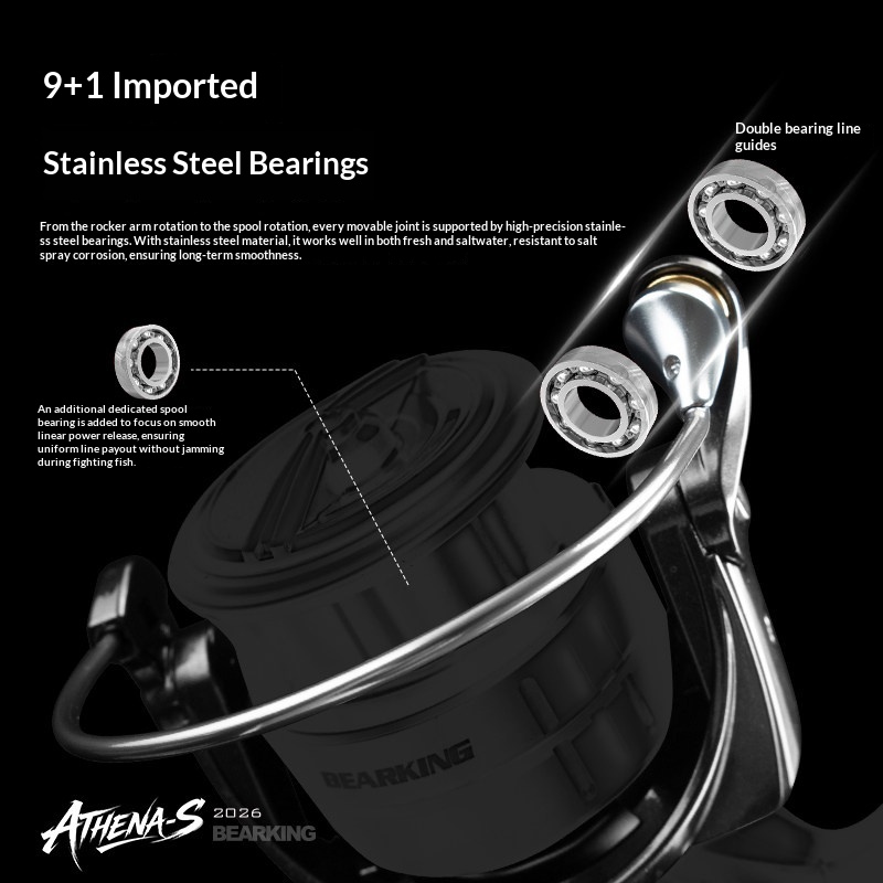 BEARKING ATHENA-S アドバンスドスピニングリ - Kastking Reel Zephyr のレビューと価格