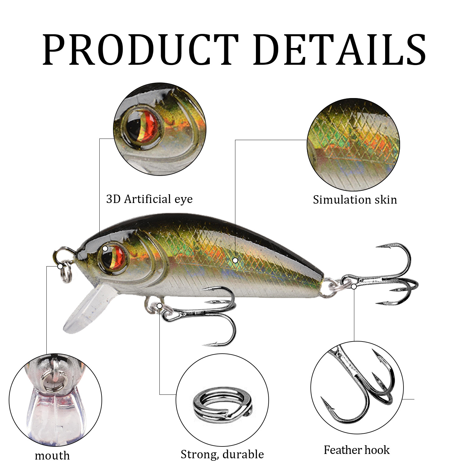 釣り用のプロ仕様のベイト,魚を捕まえるためのルアー,ジャーク - Fishing Lure Spinnerbait のレビューと価格